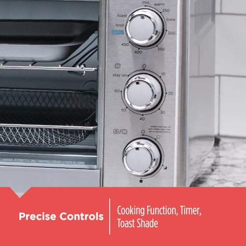 BLACK+DECKER 6-Slice Air Fry Toaster Oven, 5-in-1 Countertop Oven