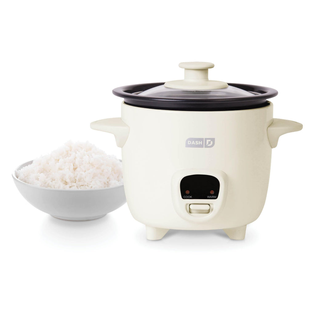 DASH Mini Rice Cooker Steamer with Removable Nonstick Pot, Keep Warm Function & Recipe Guide, One Half Quart, for Soups, Stews, Grains & Oatmeal