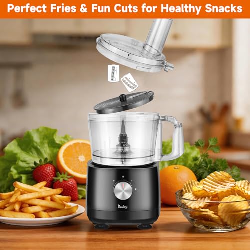 Davivy 7-Cup 10-in-1 Food Processor with Storage