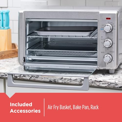BLACK+DECKER 6-Slice Air Fry Toaster Oven, 5-in-1 Countertop Oven