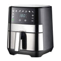 DDYYCX Air Fryer Oven, Electric Oilless Cooker with LED Digital Touch Screen, 8 in 1 Electric Hot Oven Cooker, Non-Stick Air Frier Pot, 1230W (Silver)