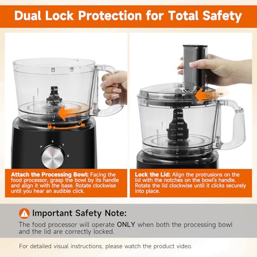 Davivy 7-Cup 10-in-1 Food Processor with Storage