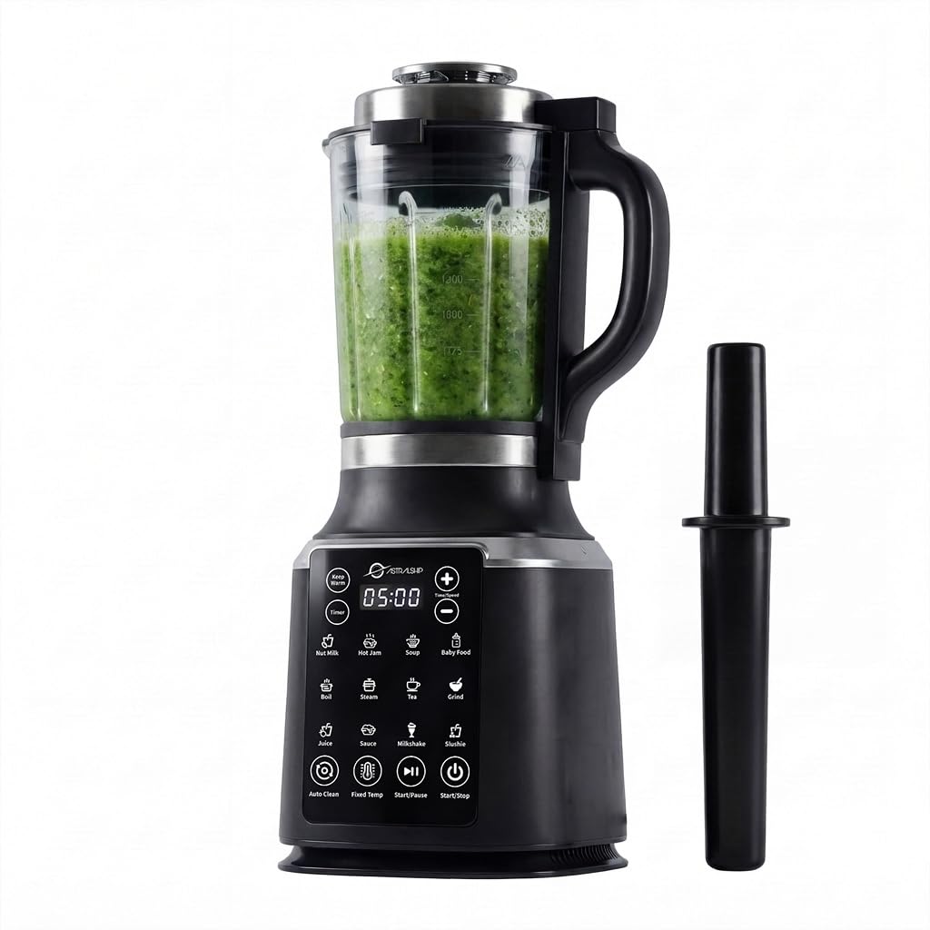 1500W Heated Glass Blender with 14 Presets & 9 Speeds