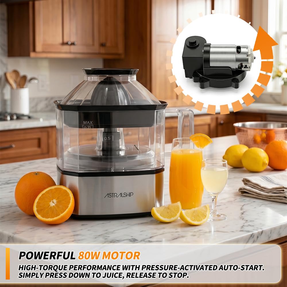 Astralship Electric Citrus Juicer with 24 oz Pitcher