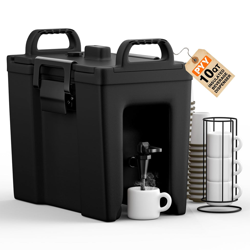 PYY Insulated Hot & Cold Beverage Dispenser with Handles