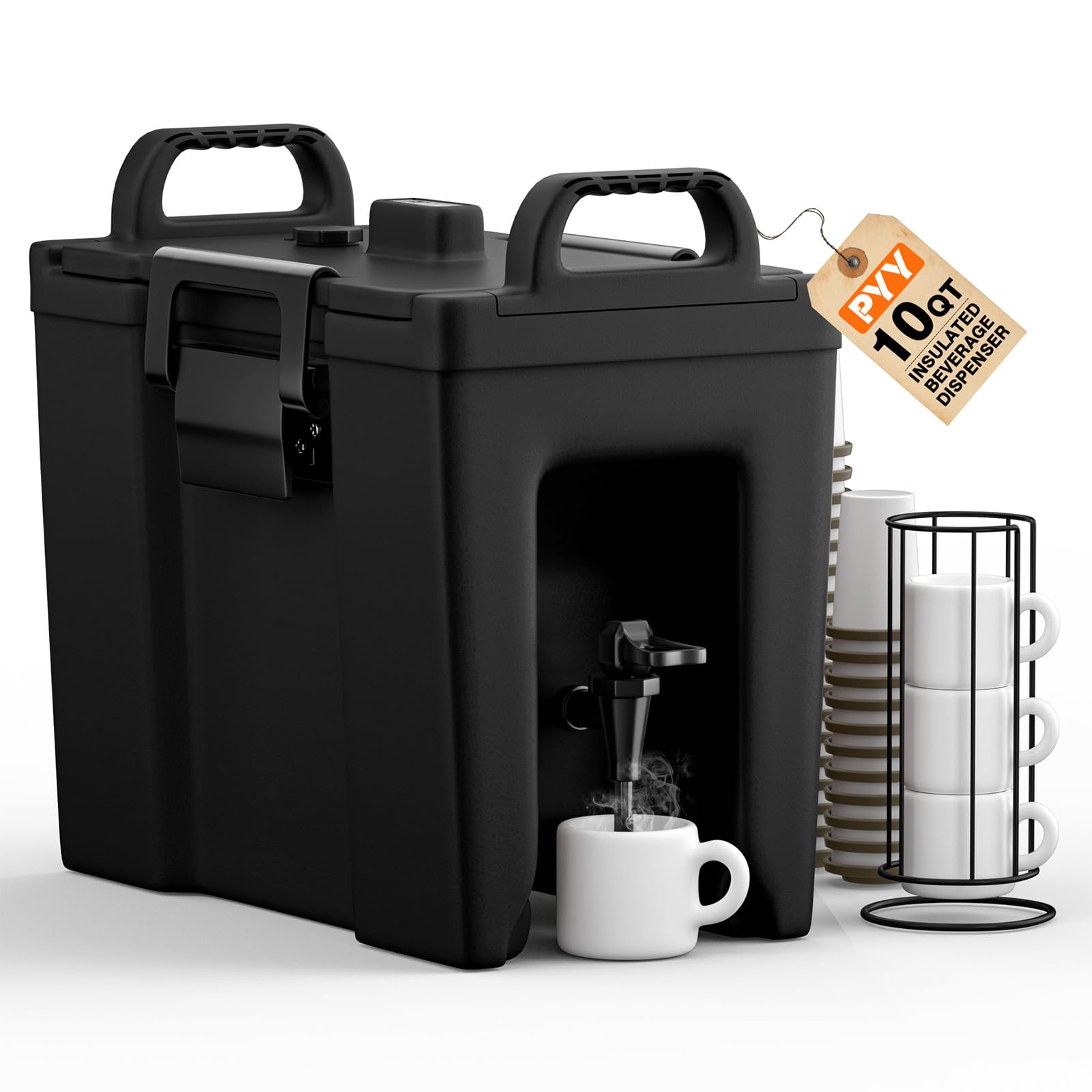 PYY Insulated Hot & Cold Beverage Dispenser with Handles
