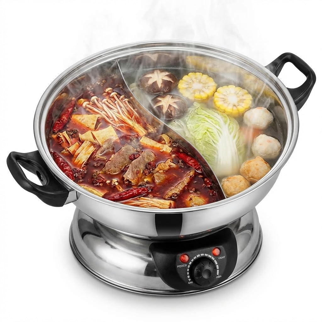 Sonya Dual-Sided Electric Shabu Shabu & Mongolian Hot Pot