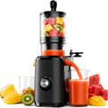 KMFurnila Slow Masticating Juicer Machines, Cold Press Juicer with Safety Lock & Reverse Function, 4.25" Feed Chute for Whole Fruits & Vegetables, High Juice Yield
