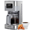 SHARDOR 10-Cup Programmable Coffee Maker, Regular & Strong Brew Drip Coffee Machine for Home and Office, Auto Shut Off, Permanent Filter