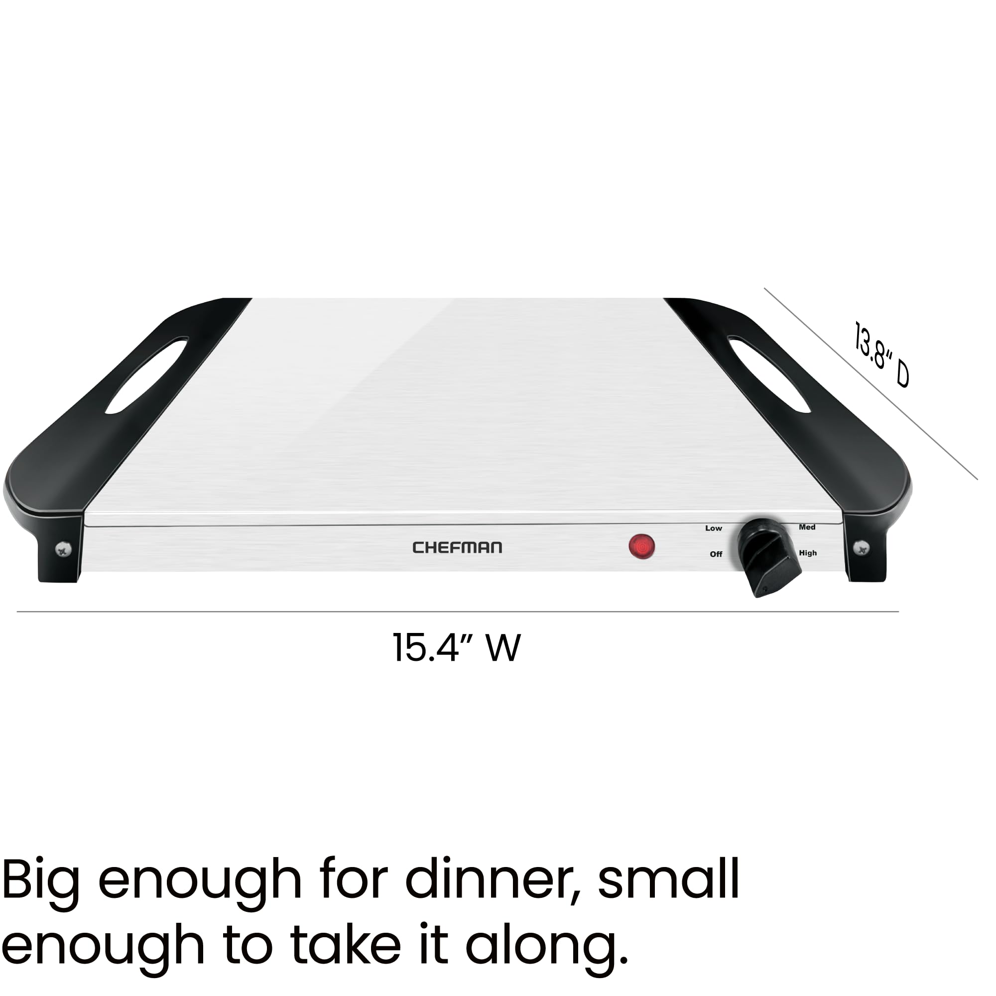 Chefman Adjustable Temperature Electric Warming Tray