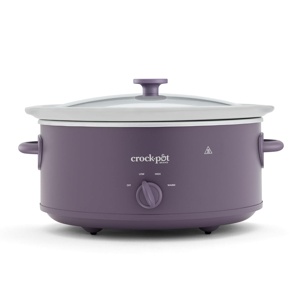 Crock-Pot Small 2.5 Quart Casserole Slow Cooker in White/Blue, Enjoy Eye-Catching Quick Meals, Durable and Compact