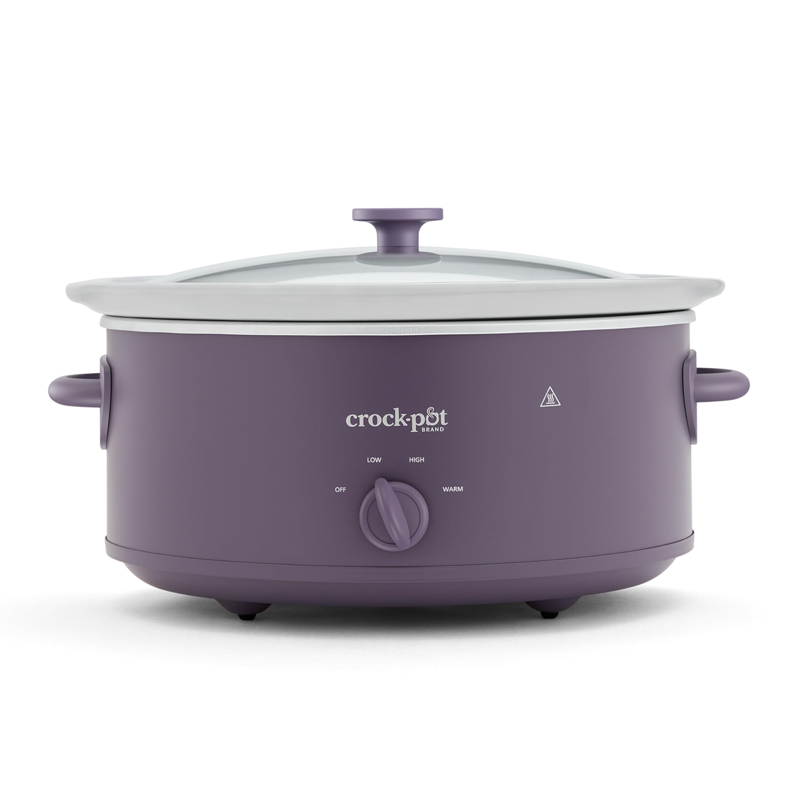 Crock-Pot Small 2.5 Quart Casserole Slow Cooker in White/Blue, Enjoy Eye-Catching Quick Meals, Durable and Compact