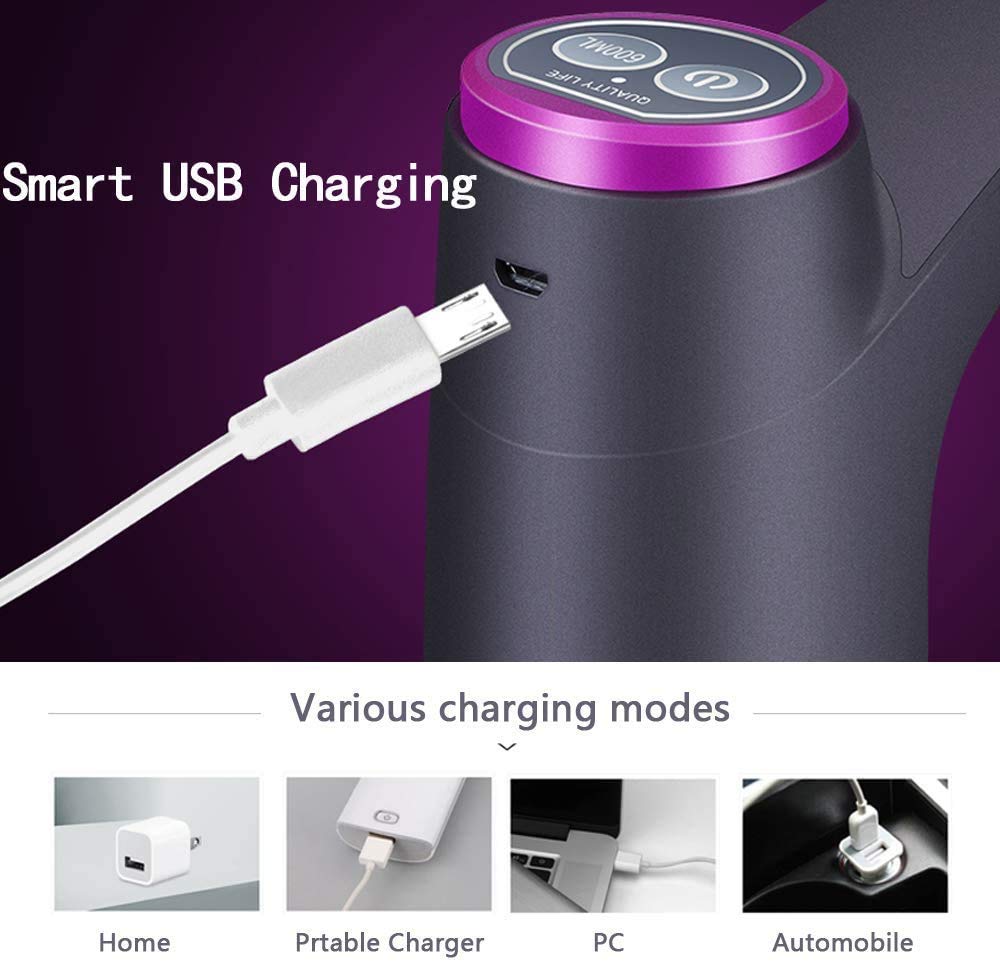 Cozy Bluewater USB Rechargeable Water Bottle Pump Dispenser