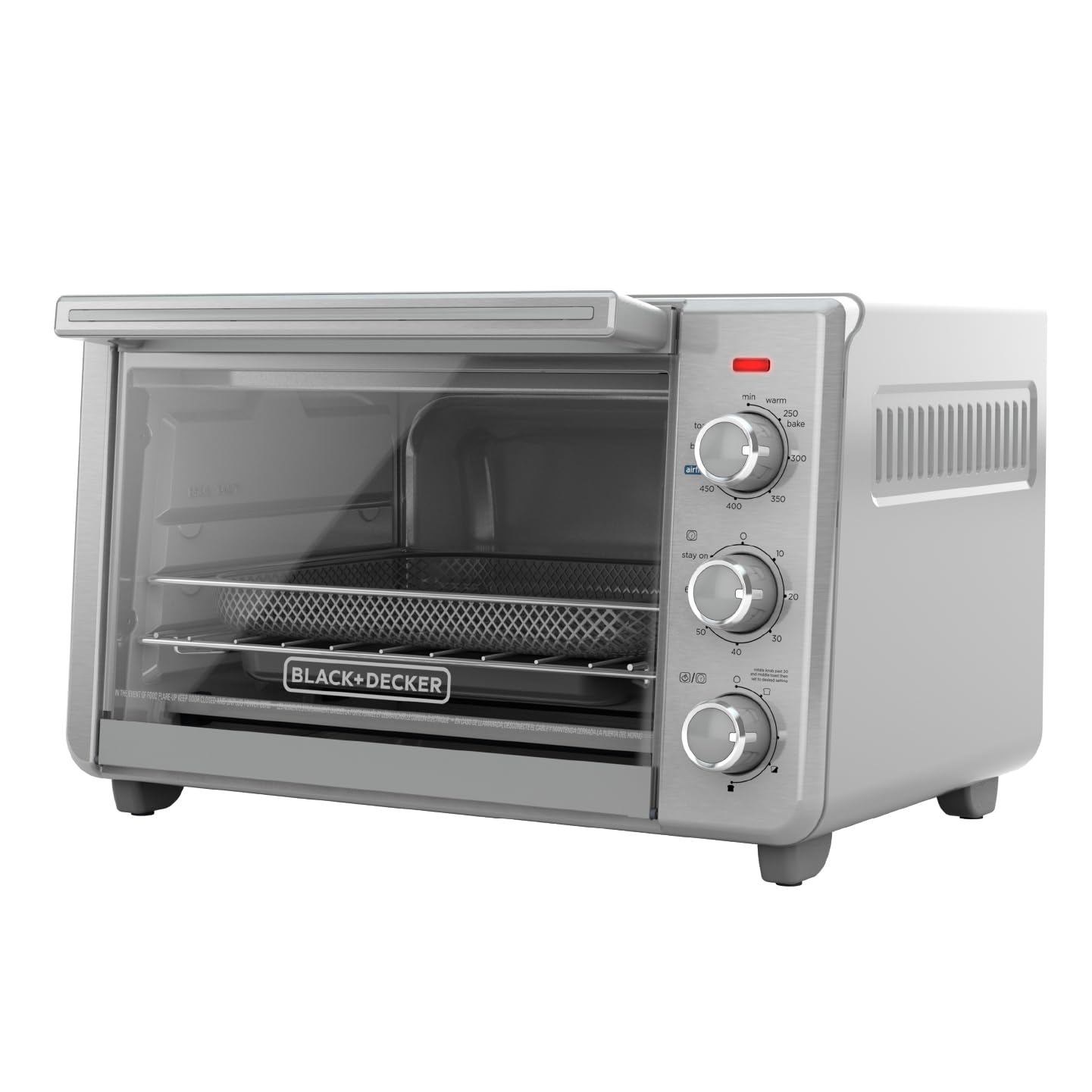 BLACK+DECKER 6-Slice Air Fry Toaster Oven, 5-in-1 Countertop Oven