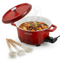AORAN 6.5-Quart Electric Hot Pot & Nonstick Griddle