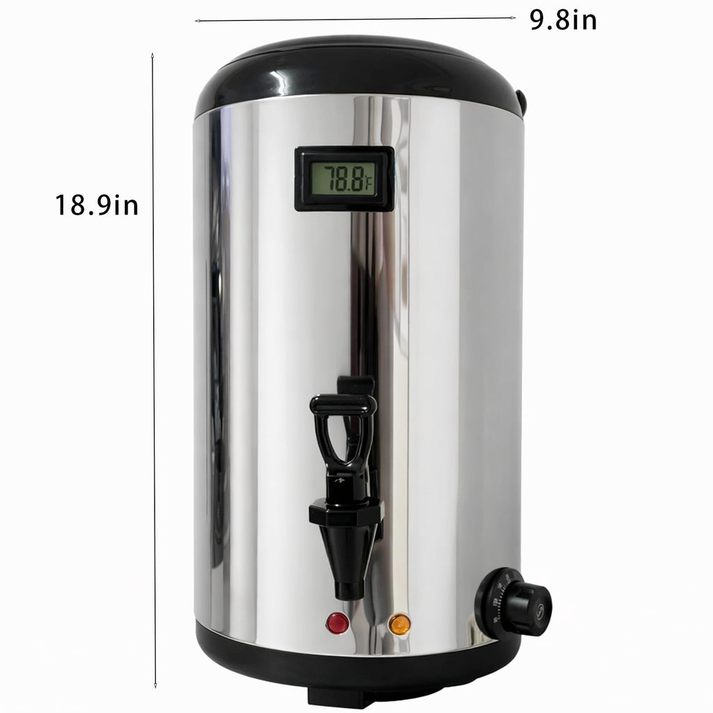 12L Stainless Steel Hot Beverage Dispenser with Spigot