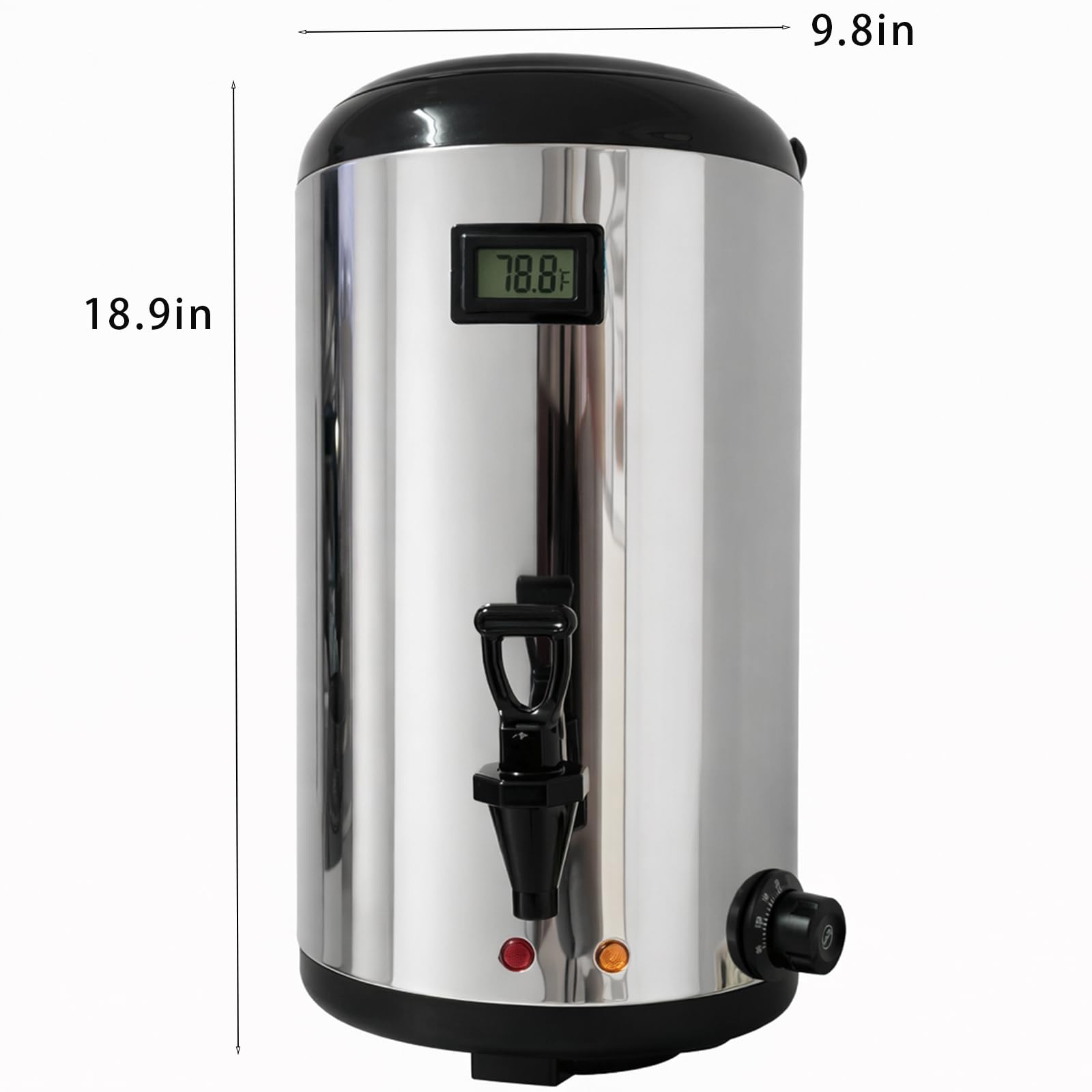 12L Stainless Steel Hot Beverage Dispenser with Spigot