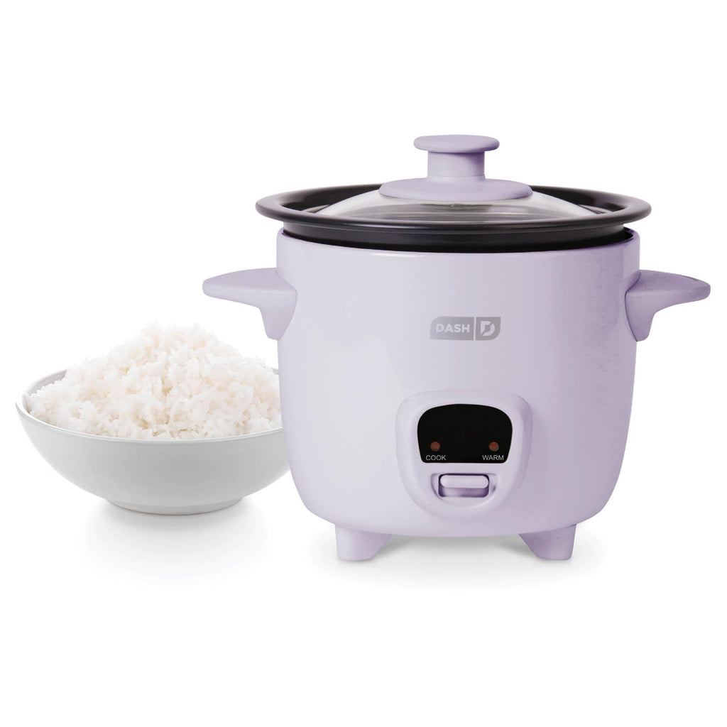 DASH Mini Rice Cooker Steamer with Removable Nonstick Pot, Keep Warm Function & Recipe Guide, One Half Quart, for Soups, Stews, Grains & Oatmeal