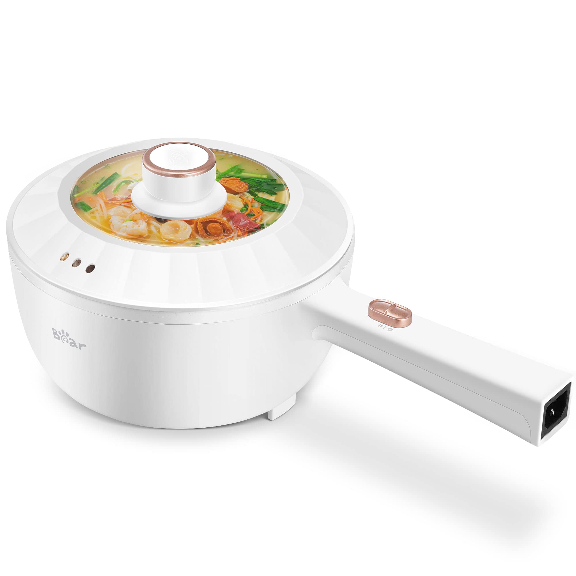 Bear 2L Electric Mini Hot Pot & Rapid Ramen Cooker