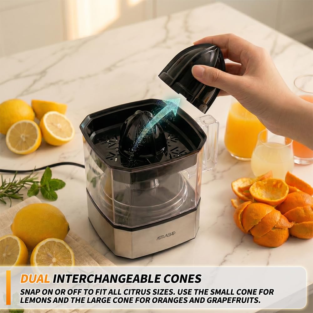 Astralship Electric Citrus Juicer with 24 oz Pitcher