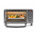 BLACK+DECKER 4-Slice Toaster Oven, TO1745SSG, Even Toast, 4 Cooking Functions Bake, Broil, Toast and Keep Warm, Removable Crumb Tray, Timer