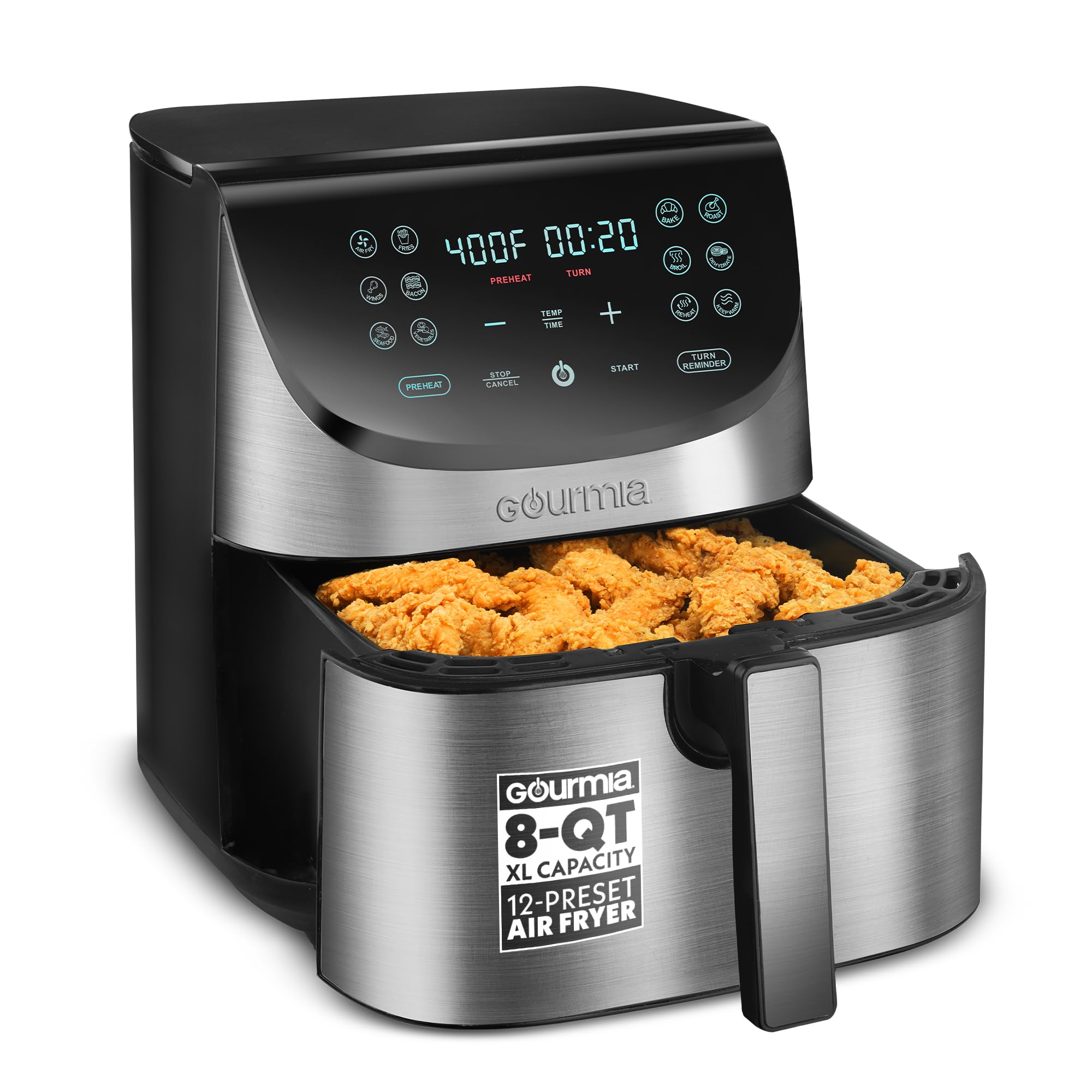 Gourmia 7-Quart Digital Air Fryer with 12 Presets