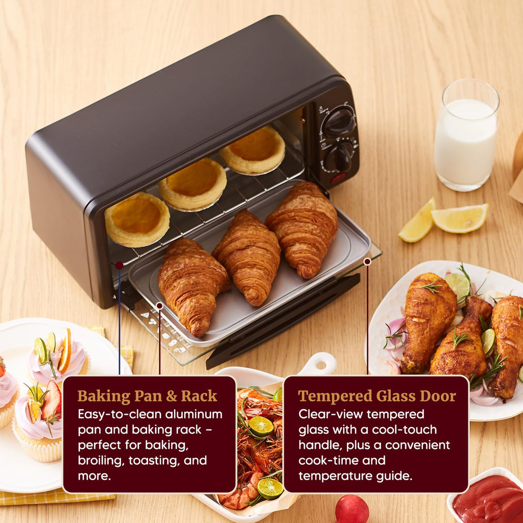 Elite Gourmet ETO449 9L / 4-Slice Countertop Toaster Oven