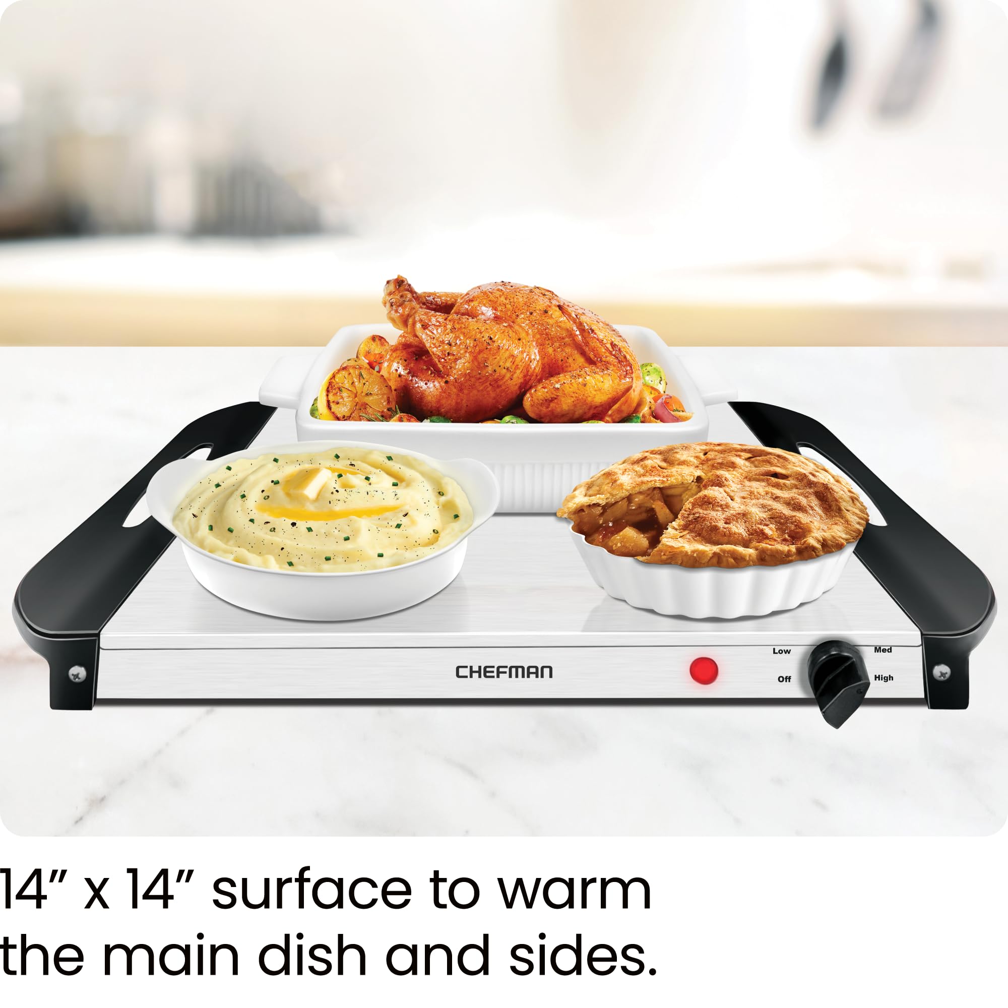 Chefman Adjustable Temperature Electric Warming Tray