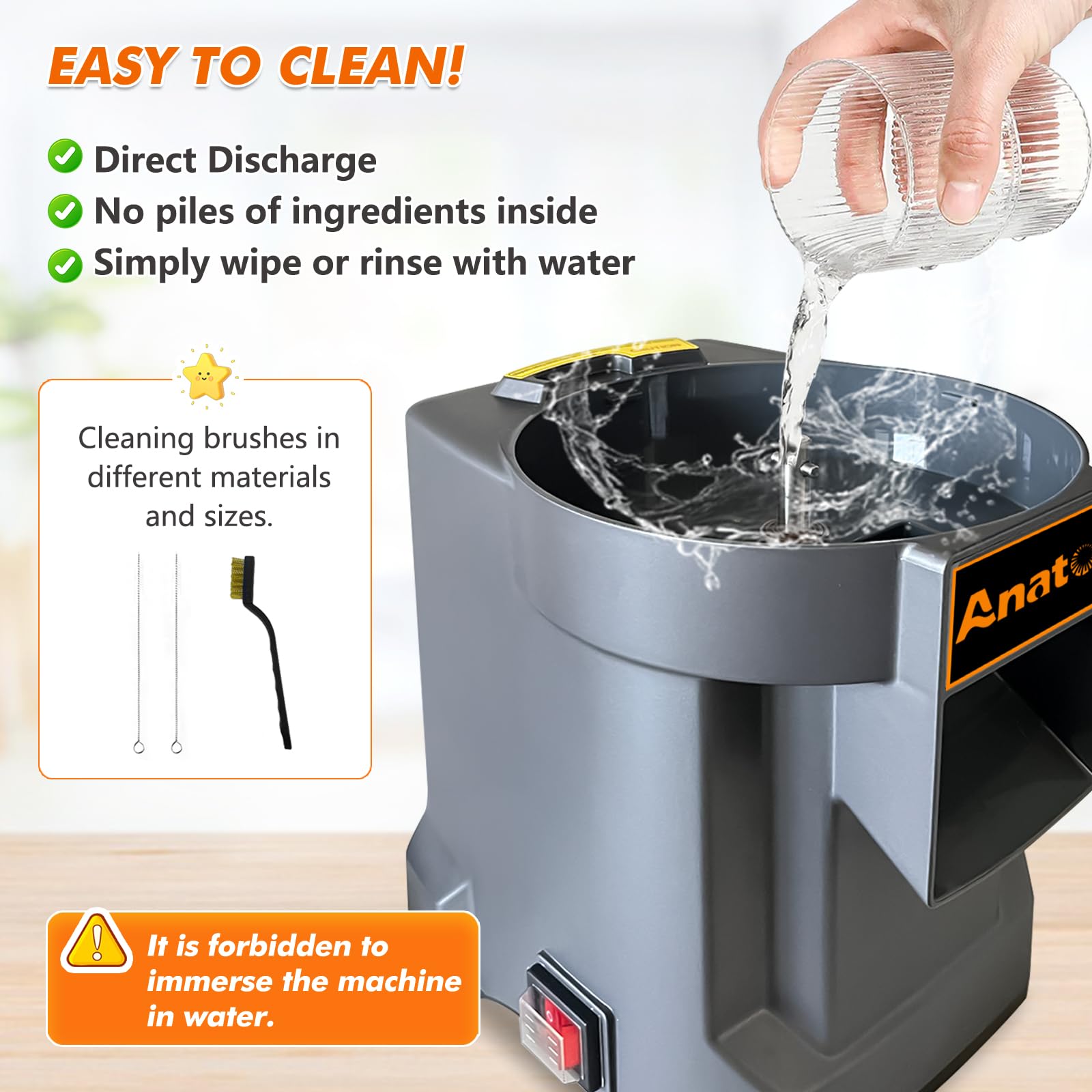 Anatole Commercial Electric Vegetable Dicer & Food Processor