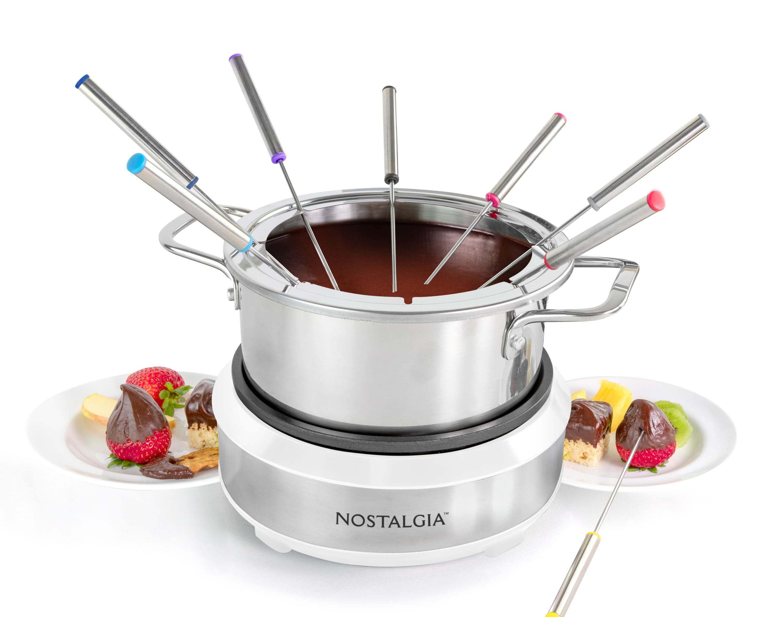 Nostalgia 6-Cup Electric Fondue Pot with Temperature Control