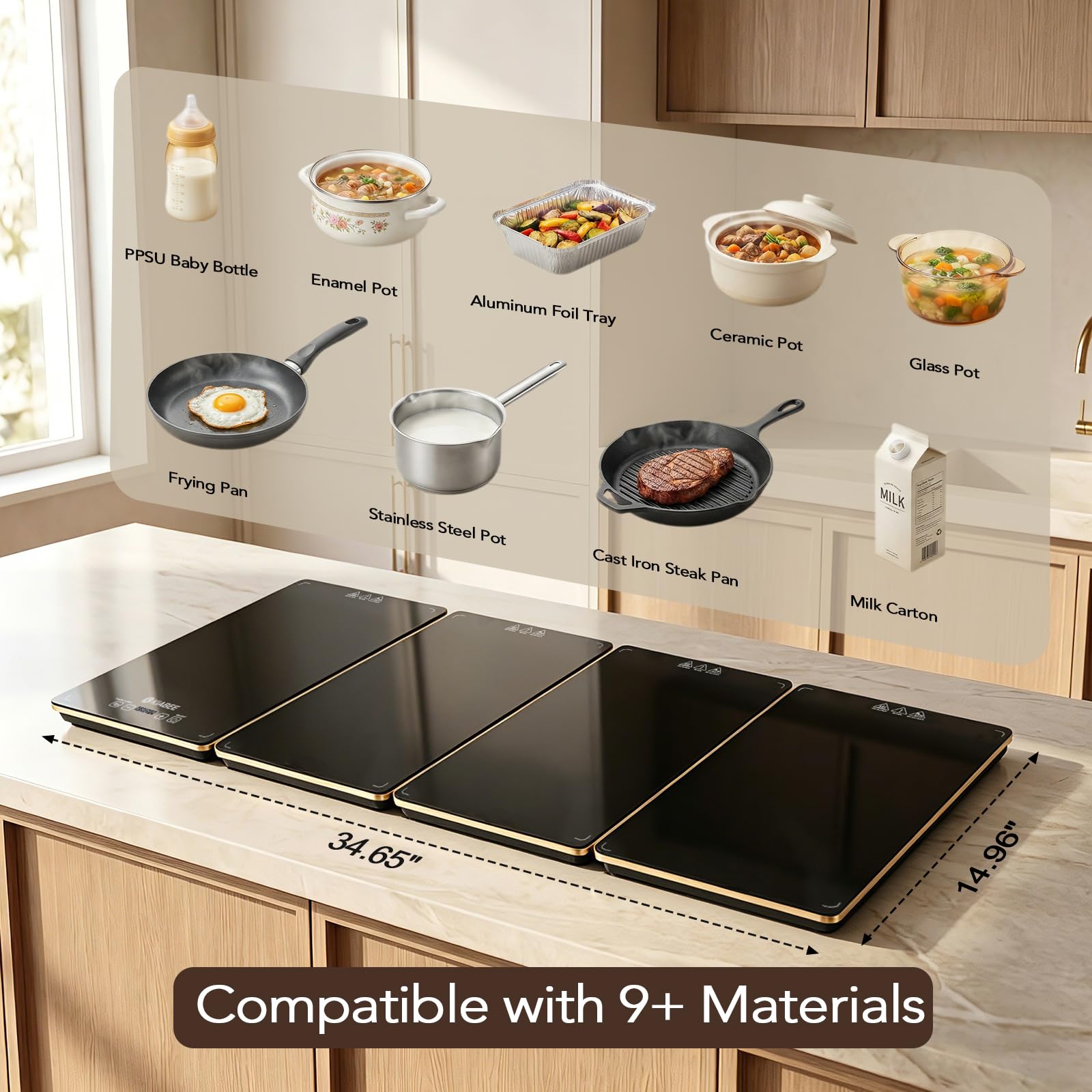 Electric Buffet Warming Tray for Parties & Food Serving