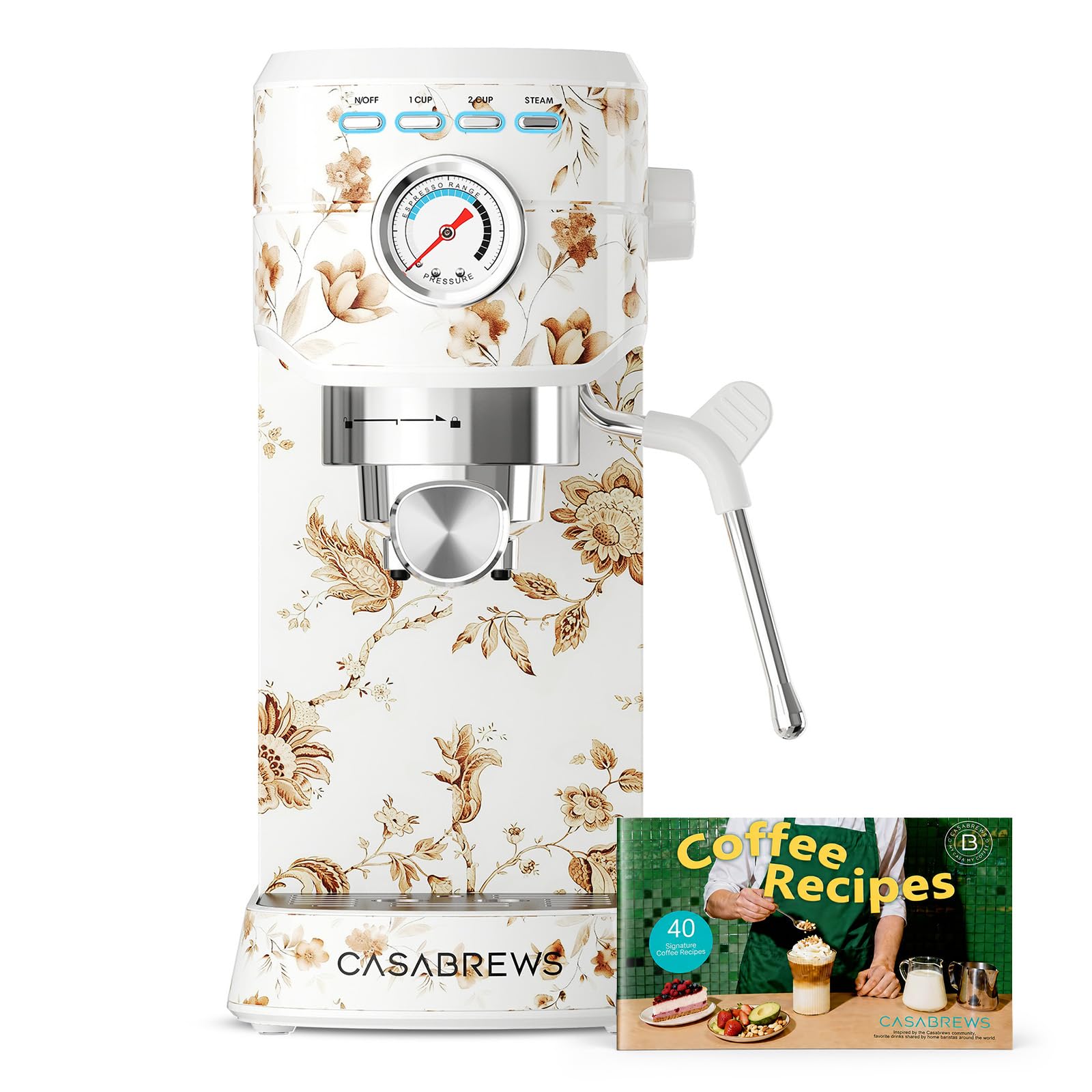 CASABREWS 20-Bar Espresso Machine with Milk Frother
