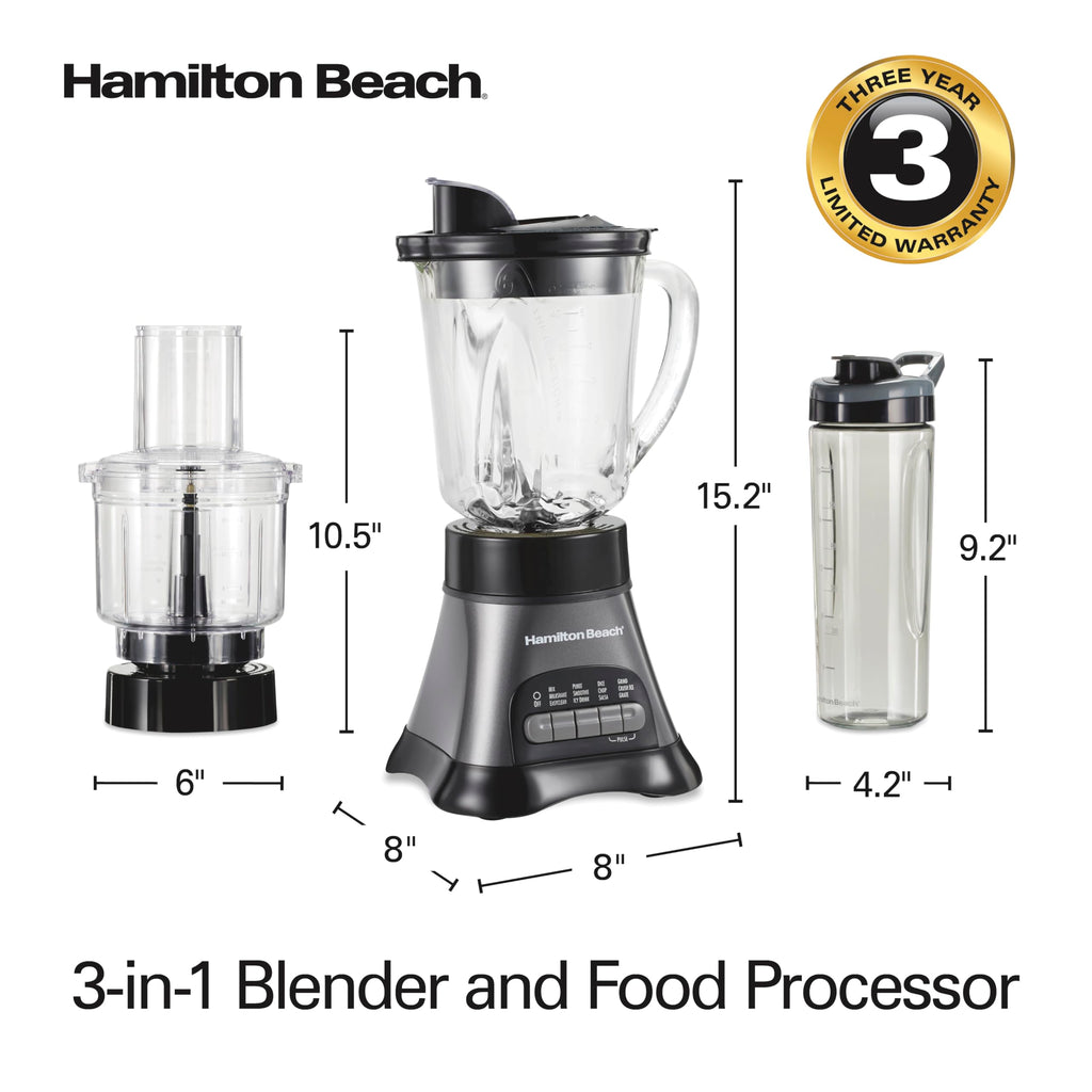 Hamilton Beach 700W Blender & Food Processor Combo