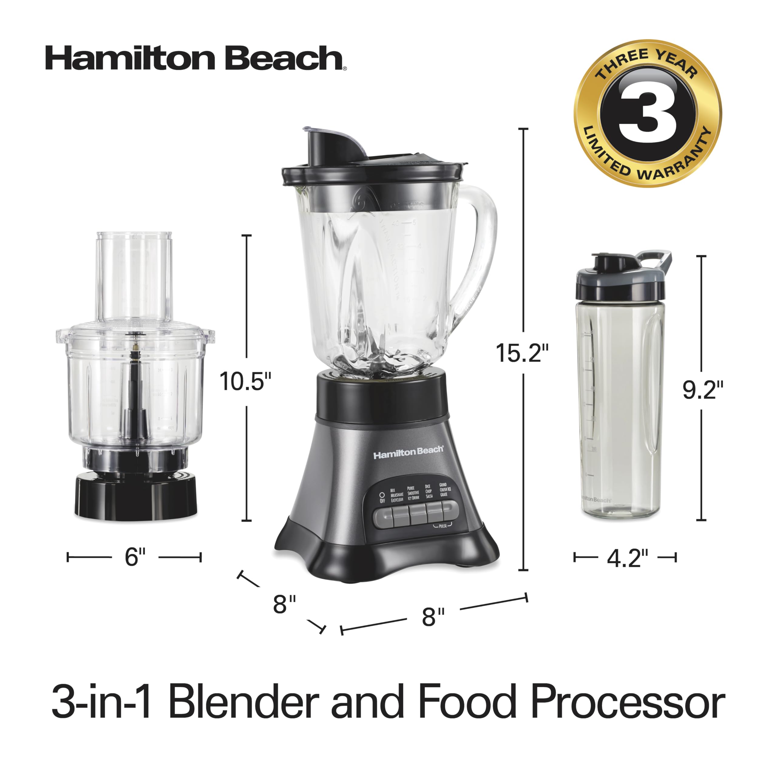 Hamilton Beach 700W Blender & Food Processor Combo