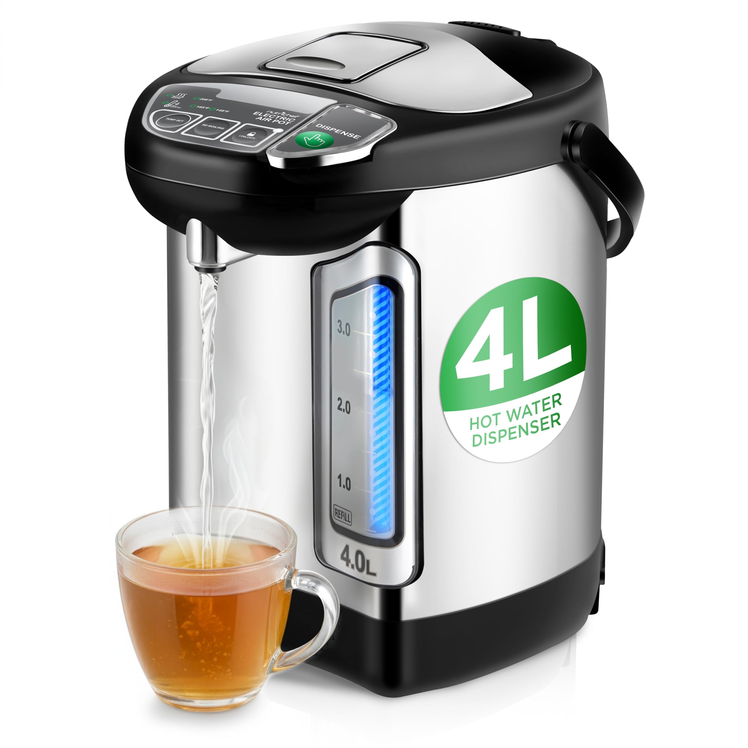 Electric Hot Water Boiler & Warmer with Keep-Warm Function
