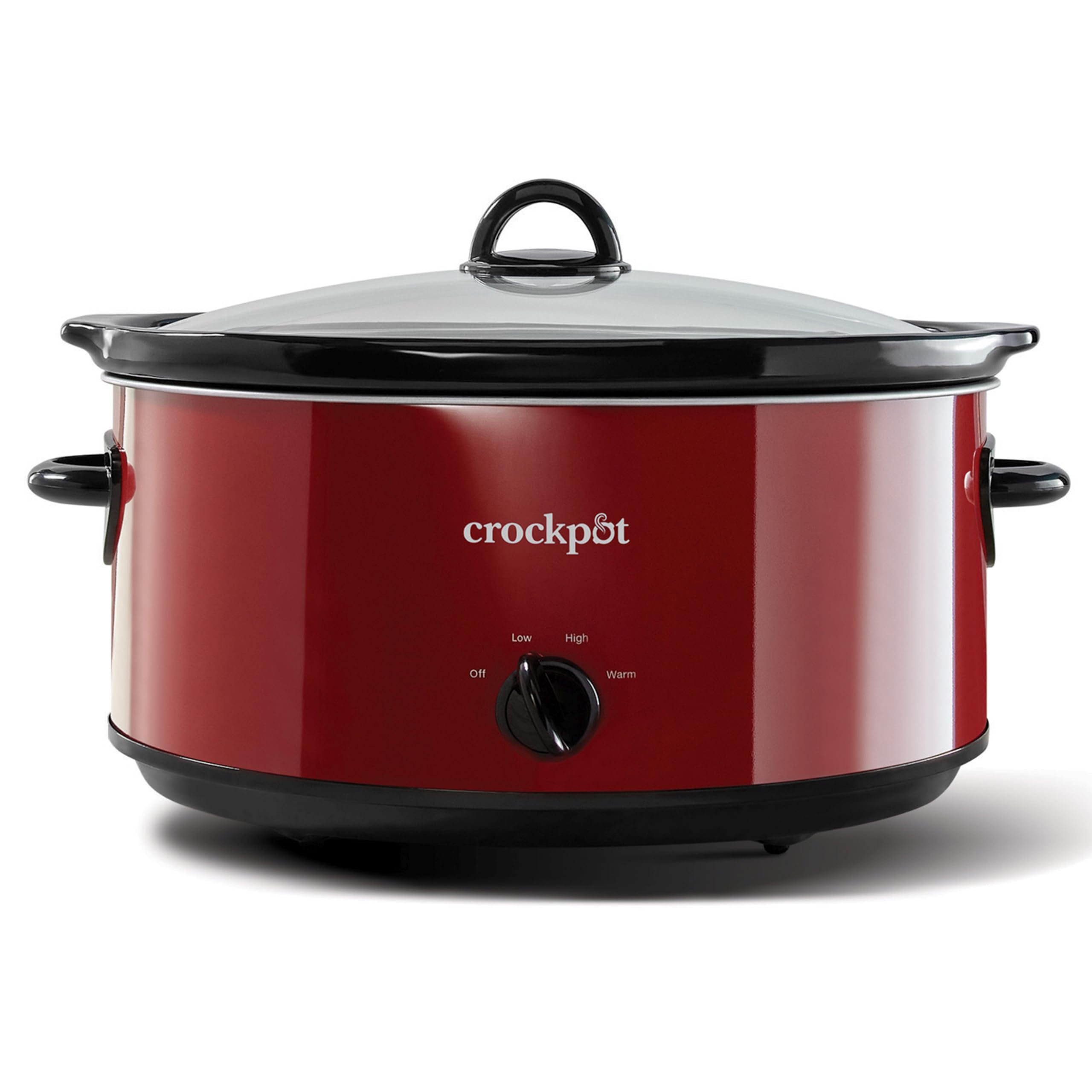 Crock-Pot Small 2.5 Quart Casserole Slow Cooker in White/Blue, Enjoy Eye-Catching Quick Meals, Durable and Compact