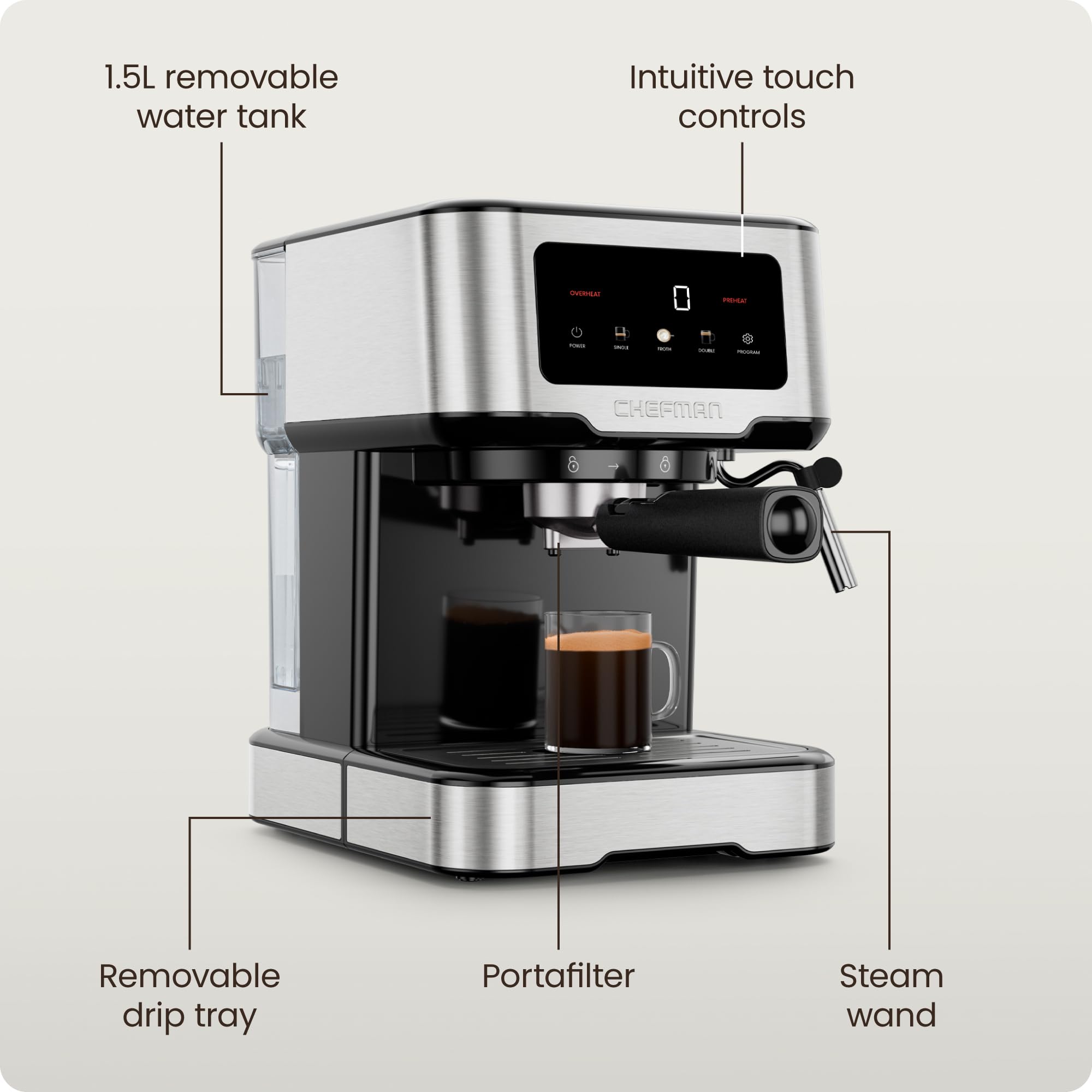 Chefman CraftBrew Espresso Machine