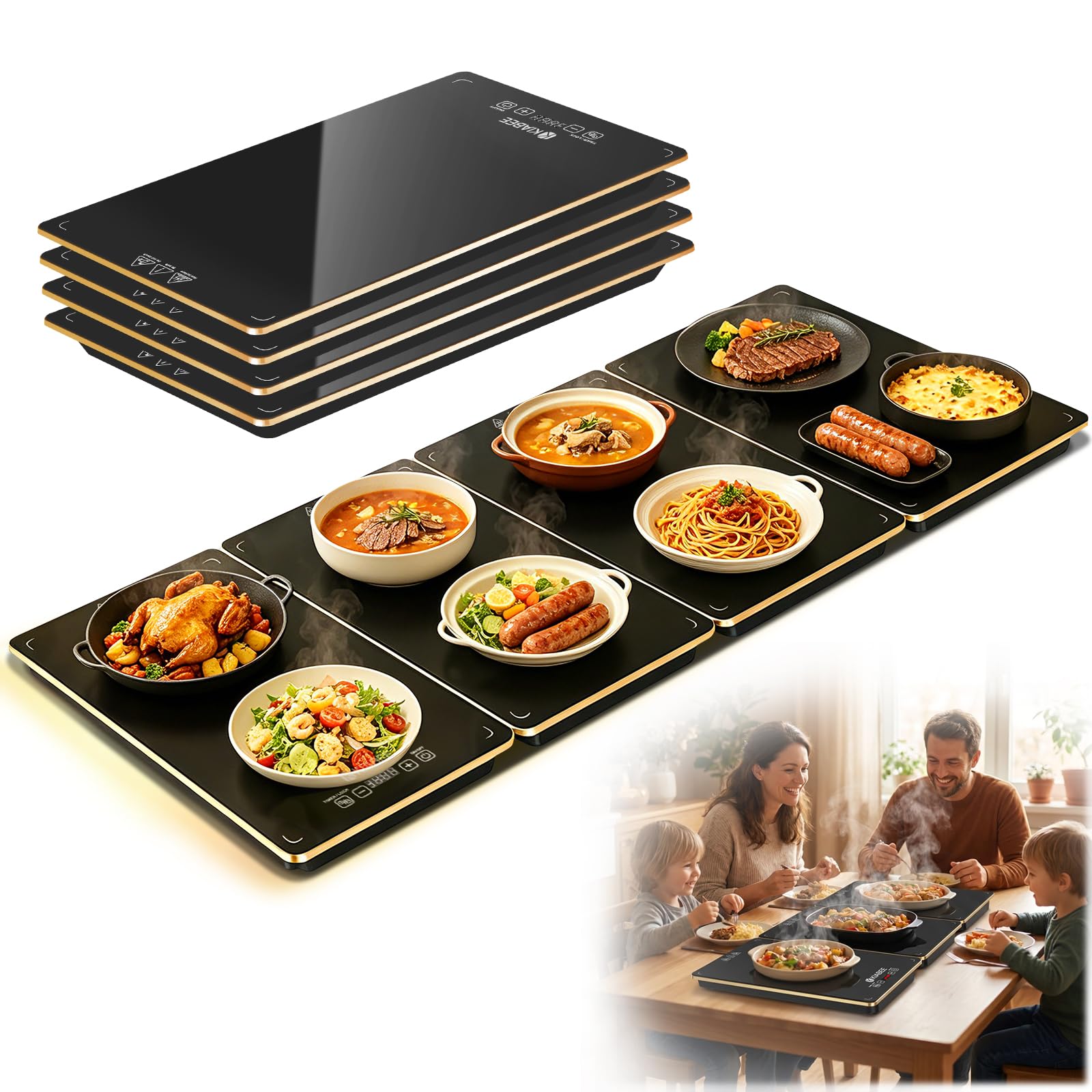 Electric Buffet Warming Tray for Parties & Food Serving