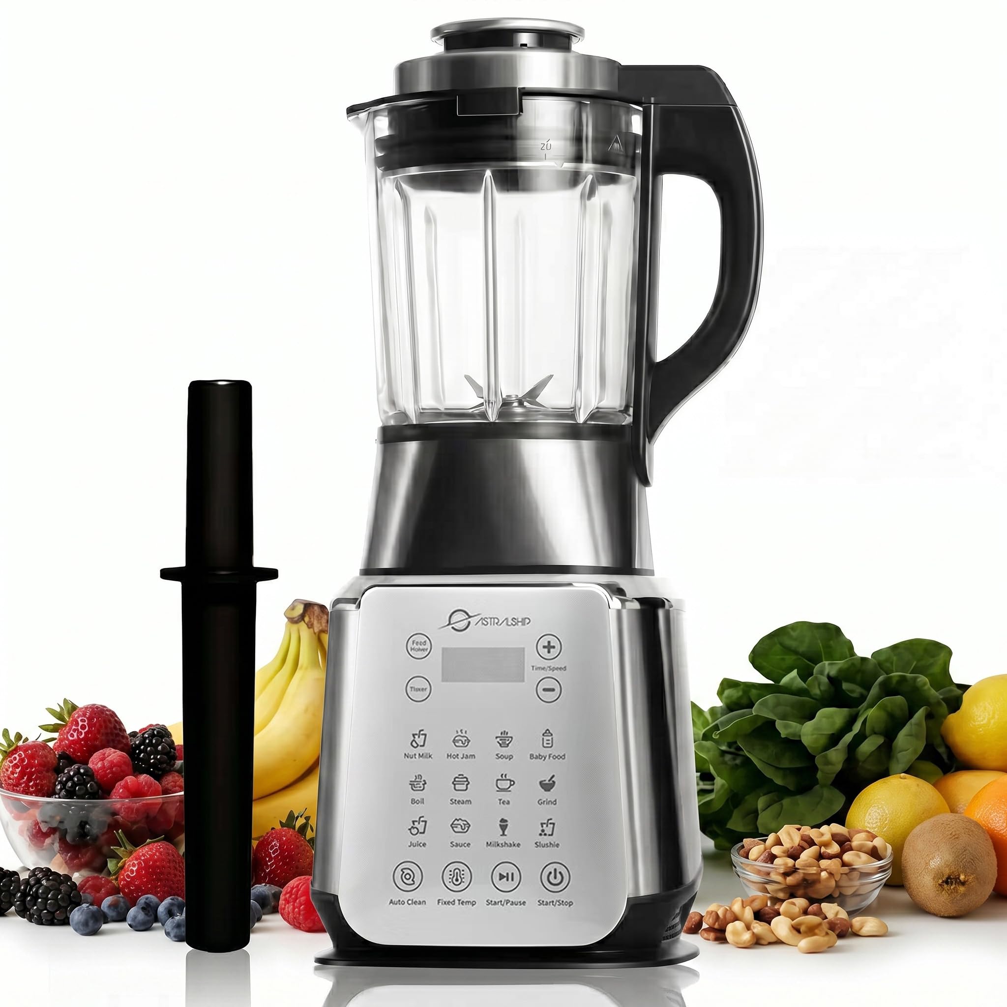 1500W Heated Glass Blender with 14 Presets & 9 Speeds