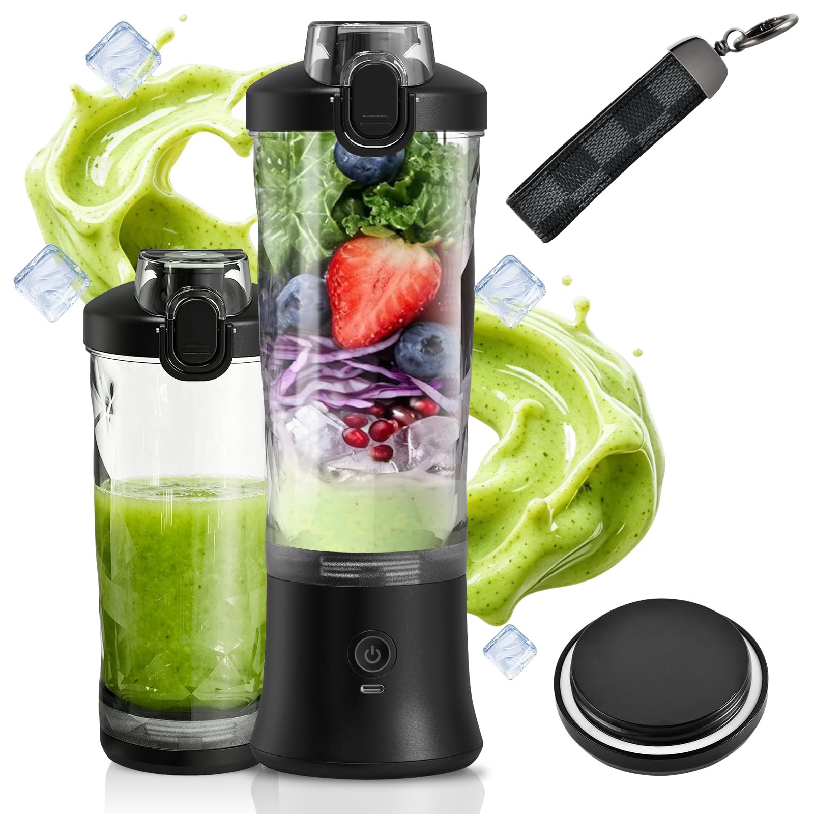 CC Store 20 oz USB-C Rechargeable Portable Blender