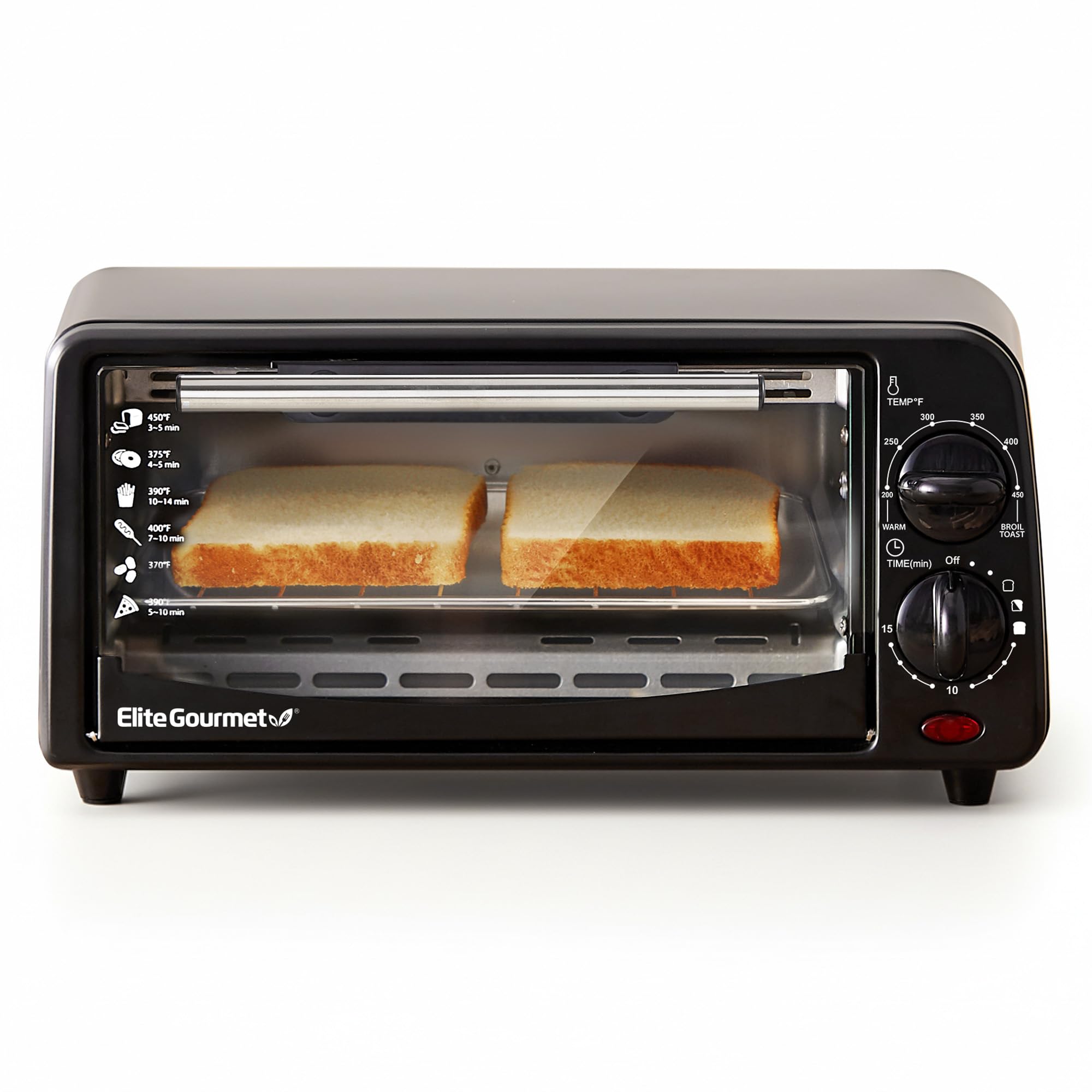Elite Gourmet ETO449 9L / 4-Slice Countertop Toaster Oven