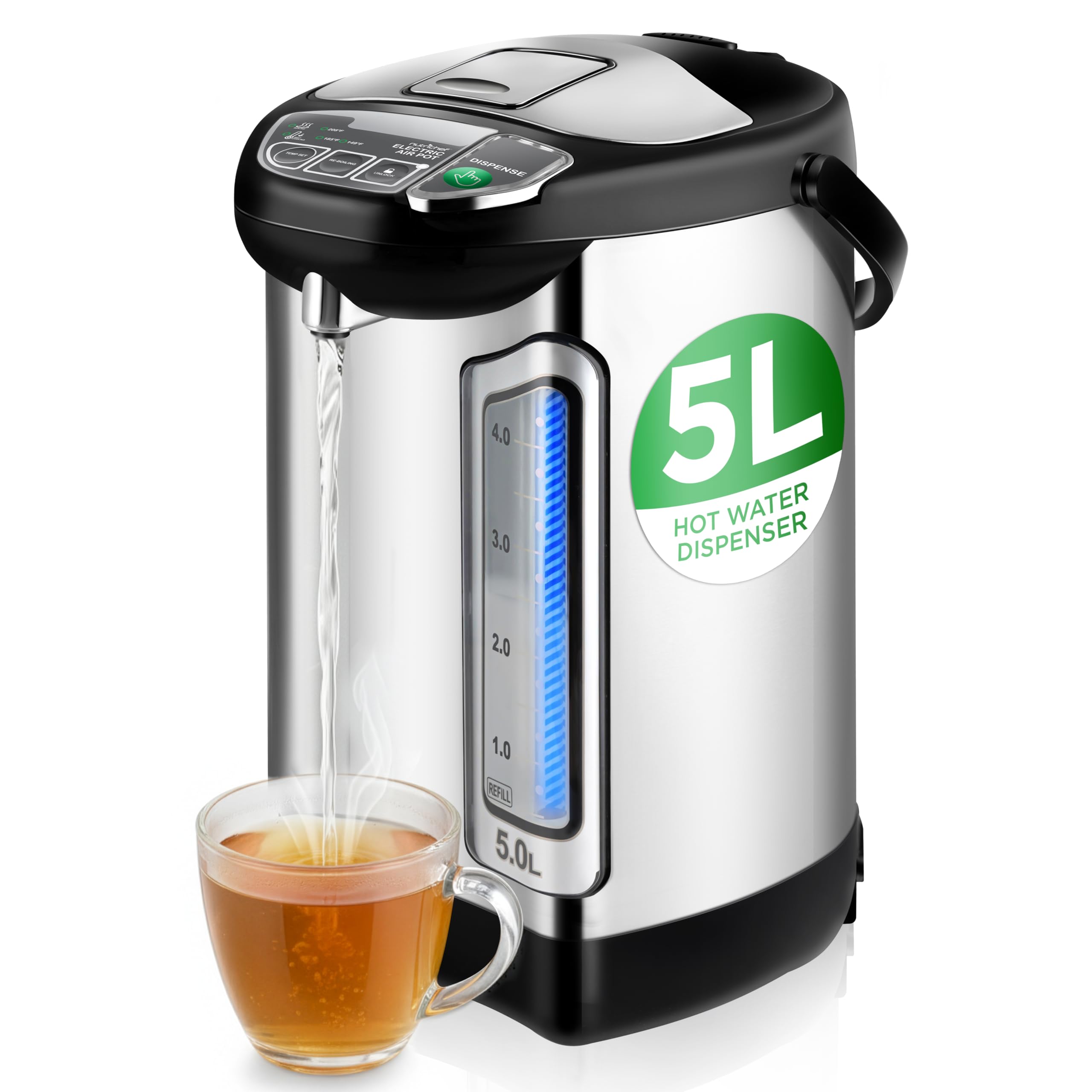 Electric Hot Water Boiler & Warmer with Keep-Warm Function