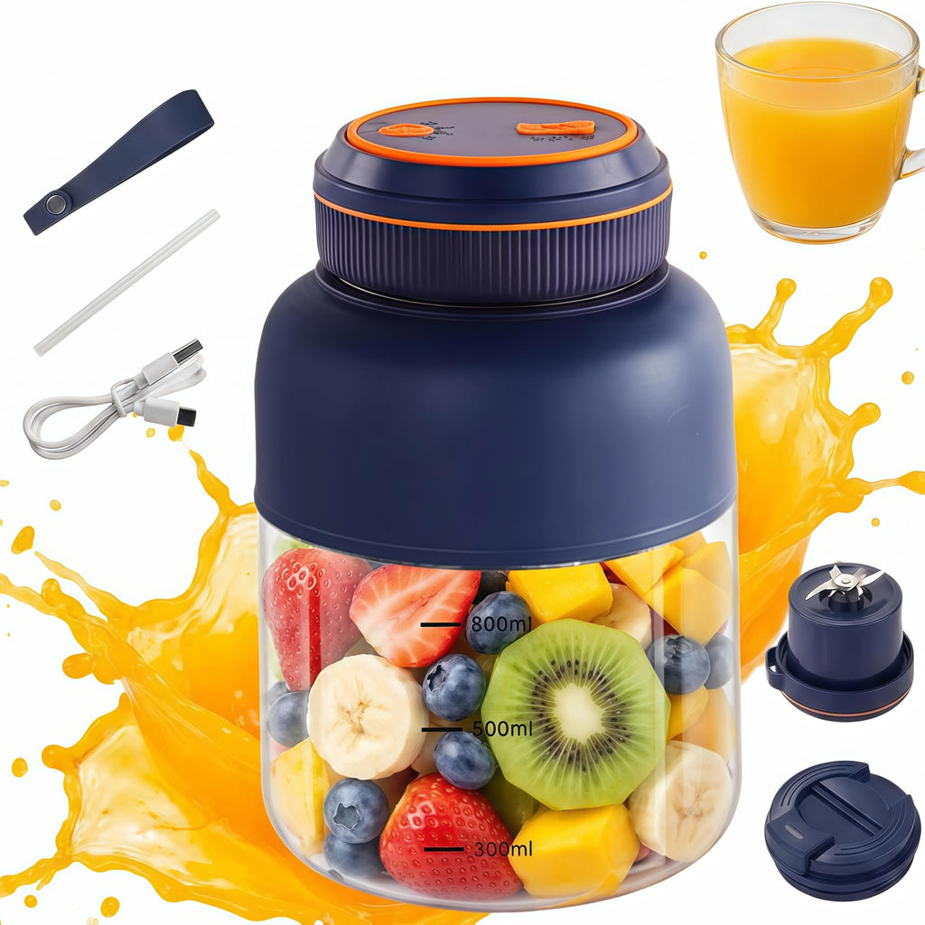 Rechargeable Portable Juicer Blender Cup with 38 Blades