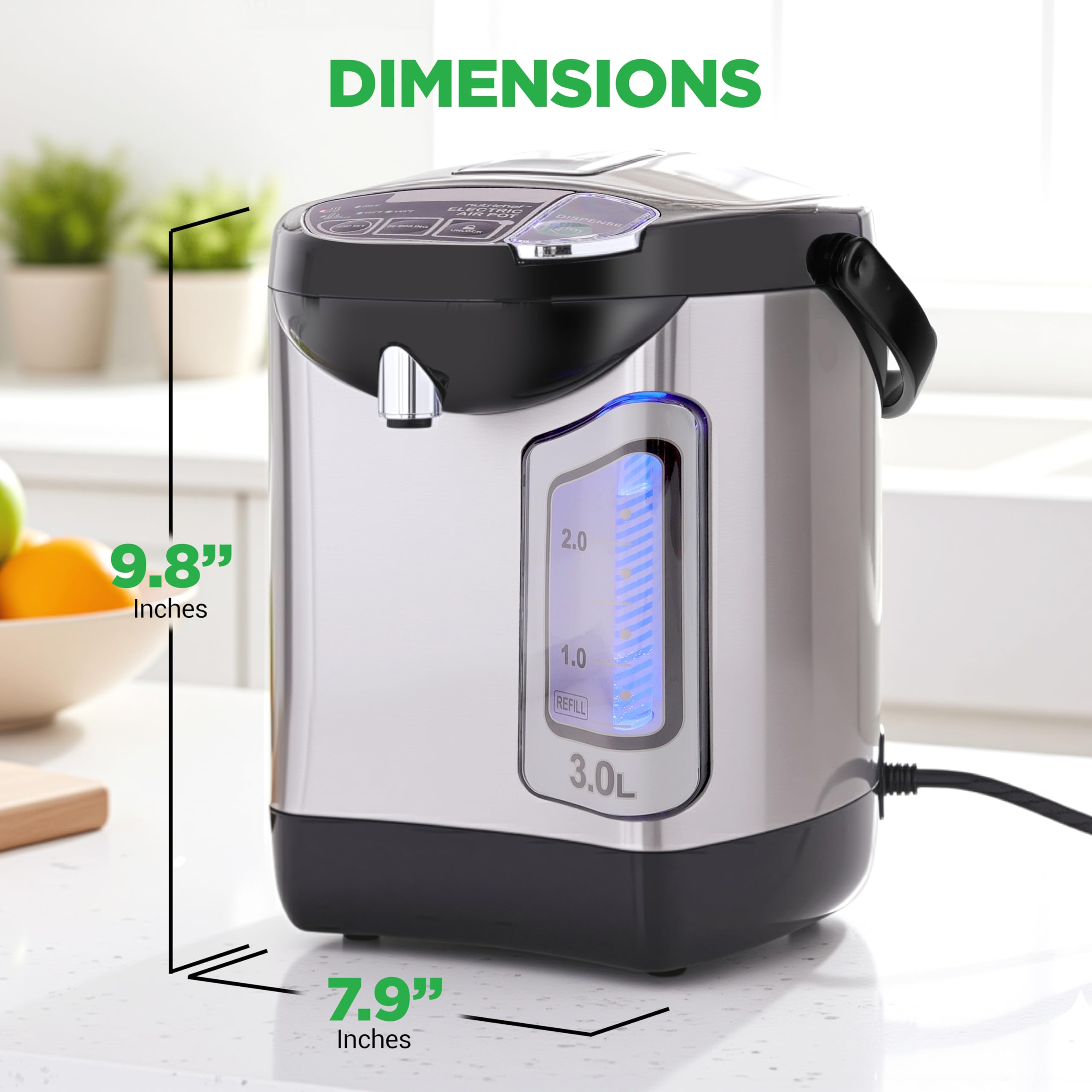 Electric Hot Water Boiler & Warmer with Keep-Warm Function