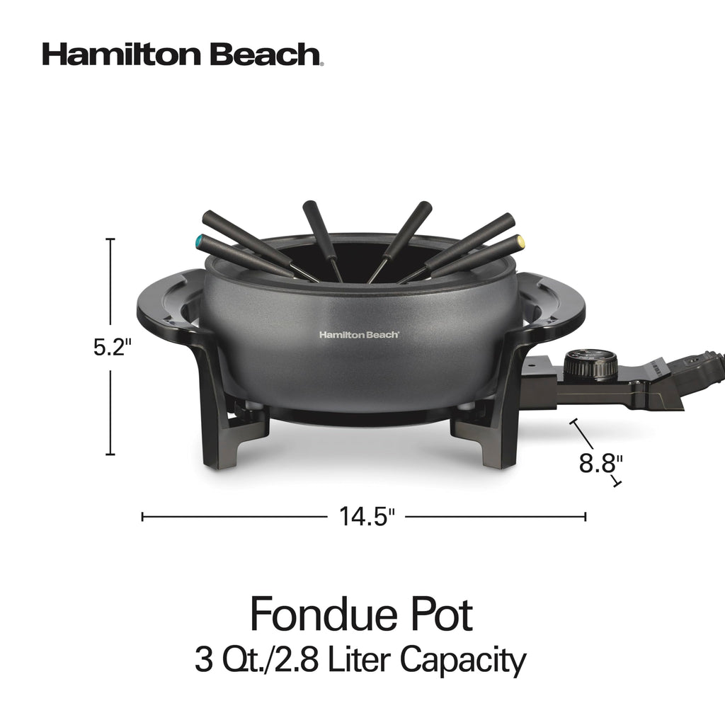 Hamilton Beach Electric Fondue Pot with Temperature Control