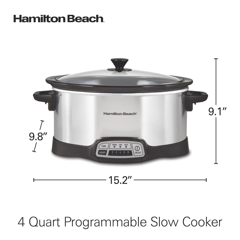 Hamilton Beach Programmable Slow Cooker With Flexible Easy Programming
