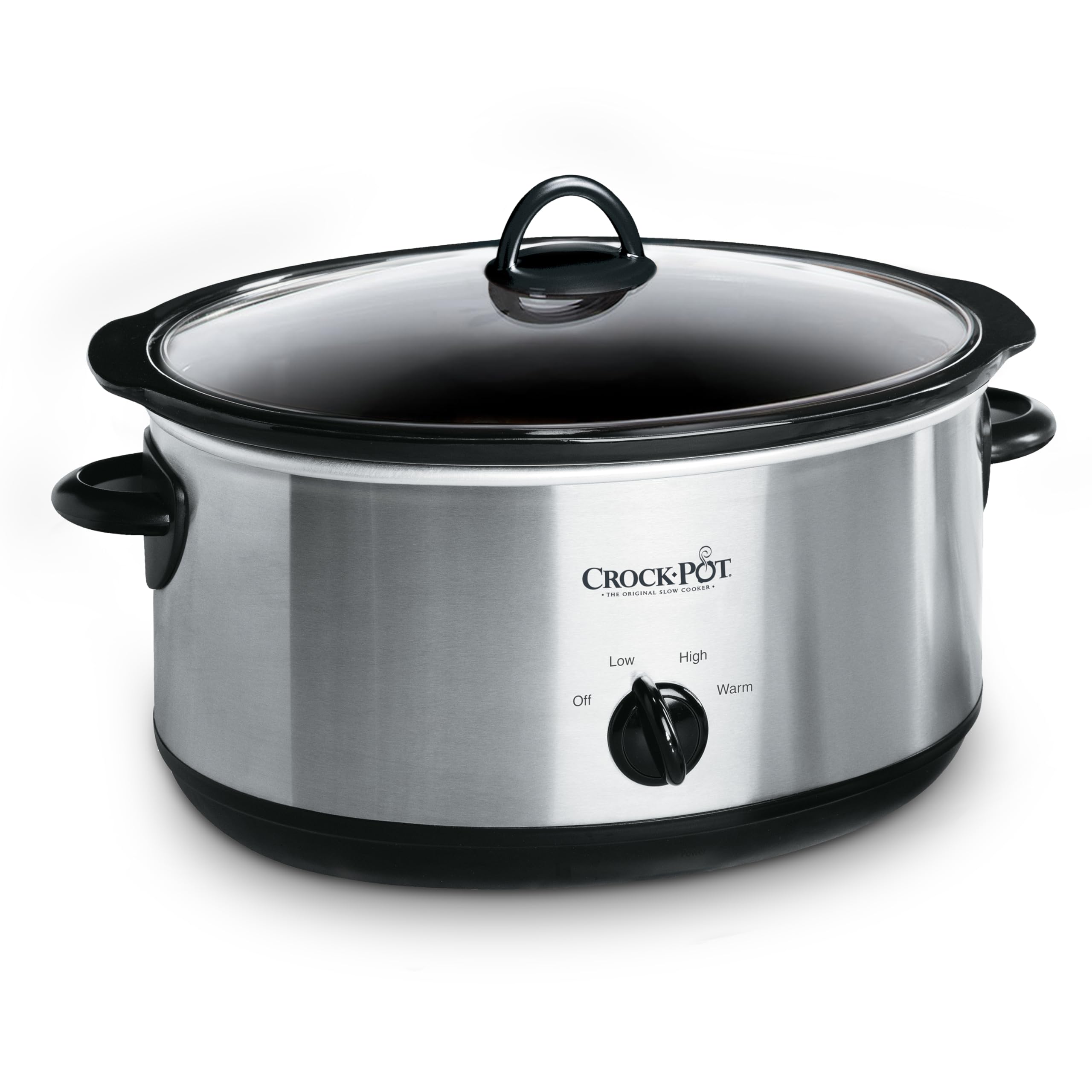 Crock-Pot Small 2.5 Quart Casserole Slow Cooker in White/Blue, Enjoy Eye-Catching Quick Meals, Durable and Compact