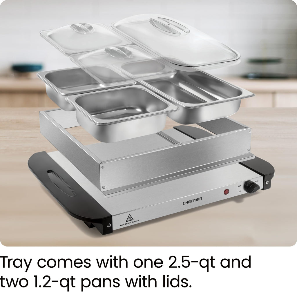 Chefman Adjustable Temperature Electric Warming Tray
