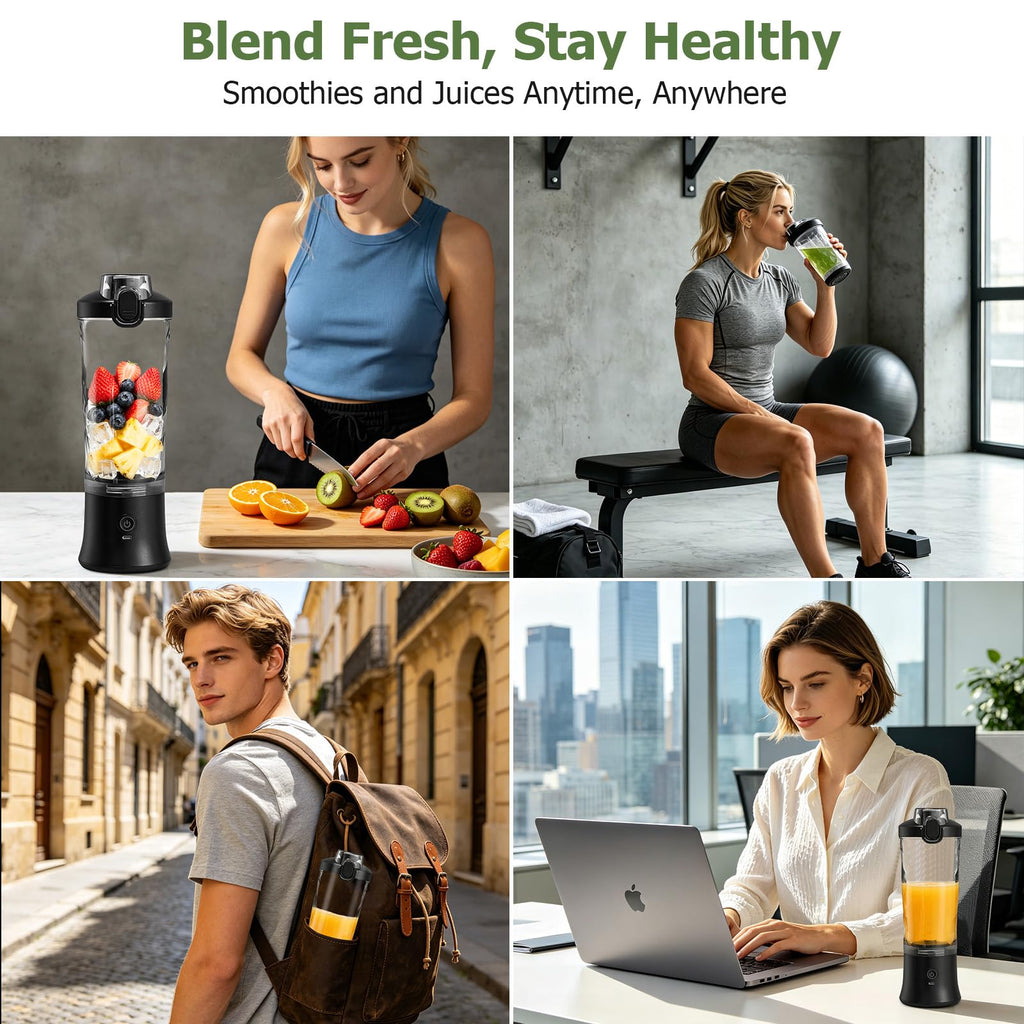 CC Store 20 oz USB-C Rechargeable Portable Blender