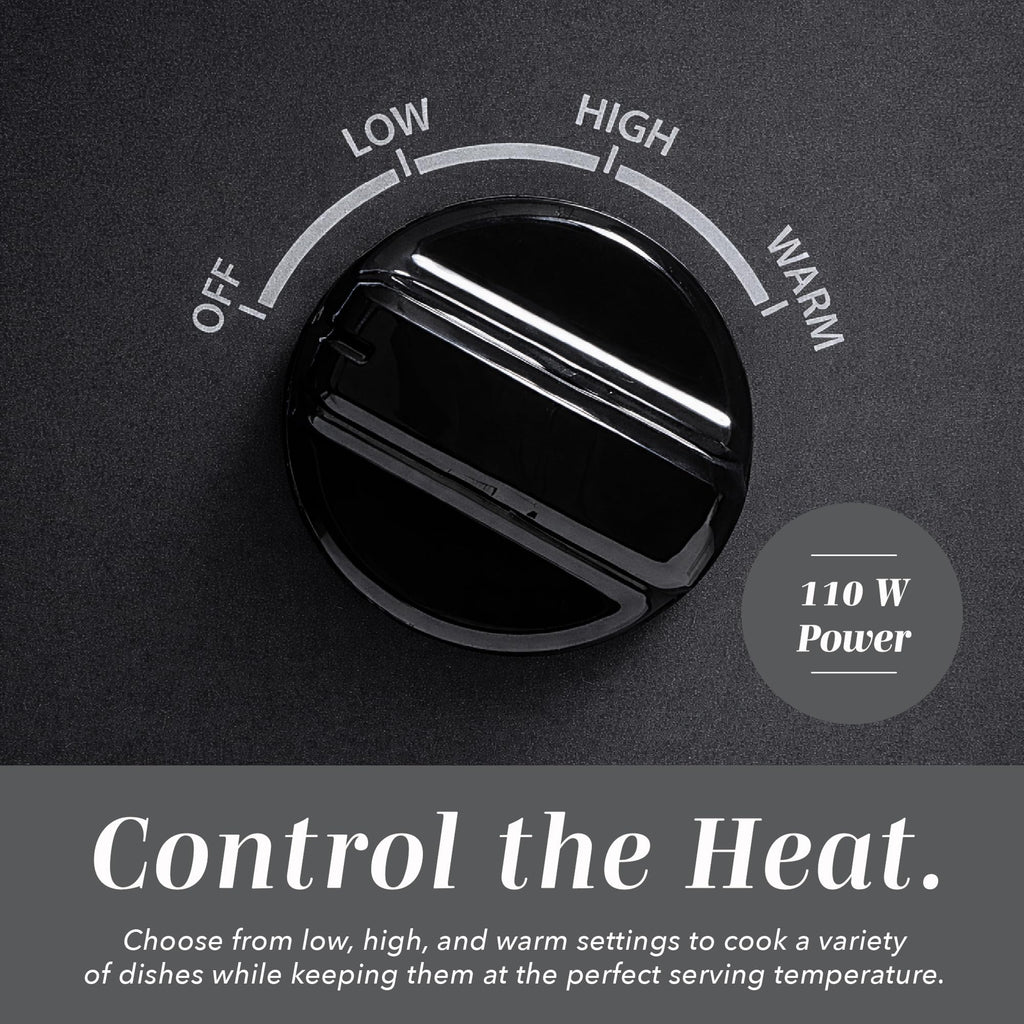 COOK WITH COLOR 2QT Mini Electric Round Slow Cooker - Adjustable Settings, Removable Stoneware Pot, Tempered Glass Lid, Dishwasher Safe, Cool-Touch Side Handles
